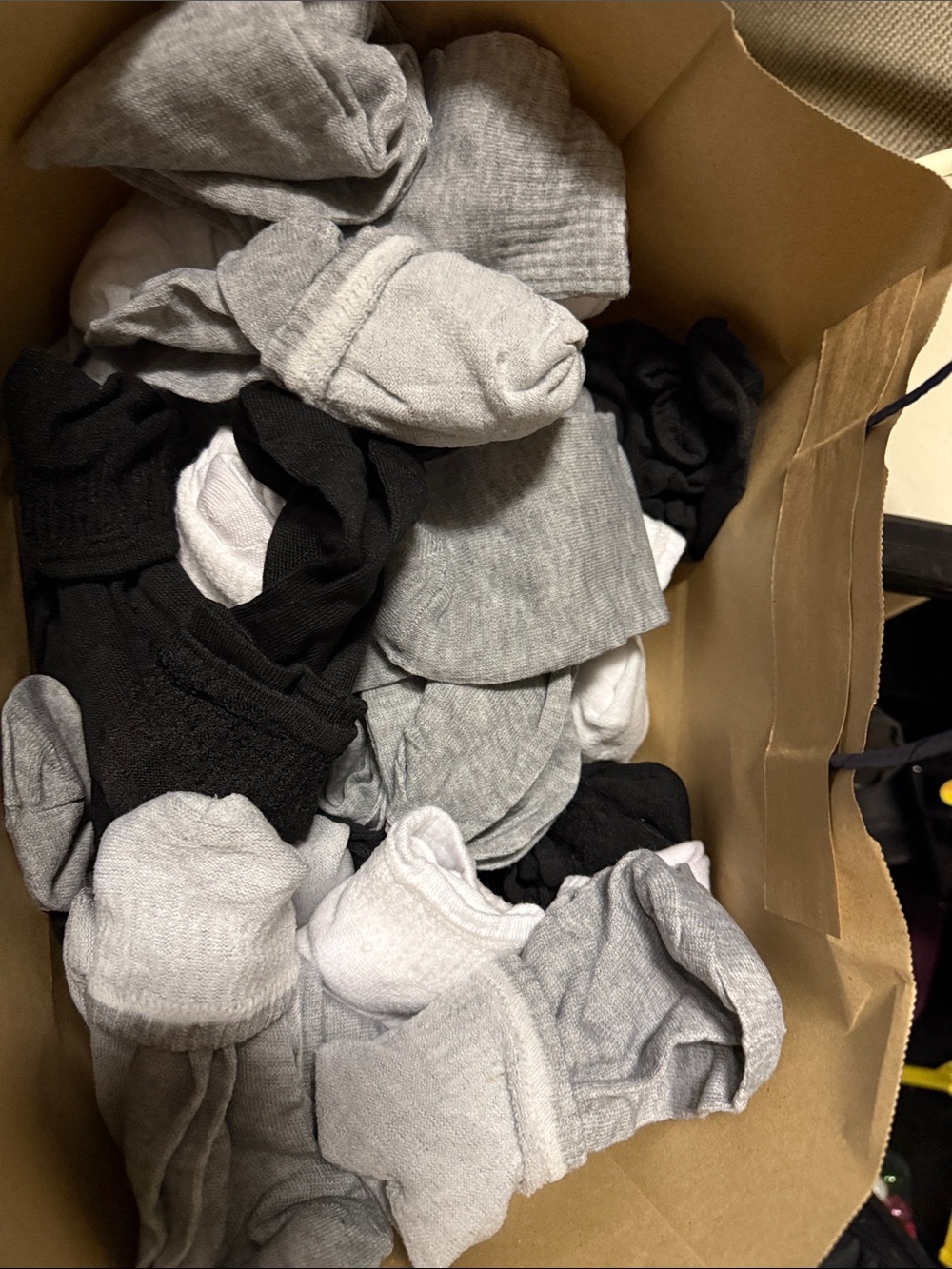 Men's No-Show Sock Pack - Black, Gray & White - 70 pairs BRAND NEW